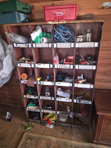 Vintage metal pigeon hole - metal, unit