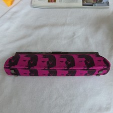 Philip Treacy Elvis Prestley Andy Warhol Clutch Bag Fuschia Pink Silk VGC 