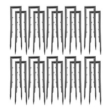 100x Landscape Staples Fence Stakes Plastic Nail Pins Heavy Duty Weed Barrier