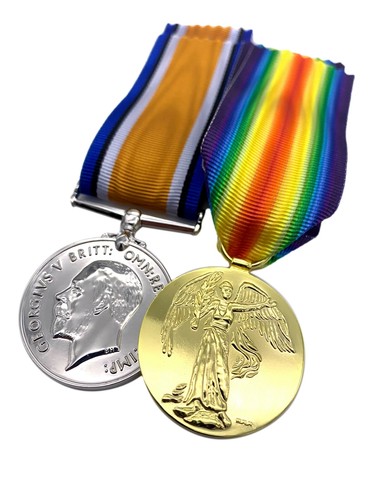Ww1 medal pair british war - ww1,