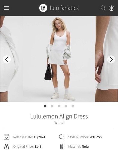 Nwt lululemon align - lululemon, dress