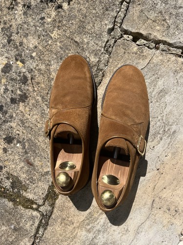 Bally monkstrap suede shoes - monkstrap, uk
