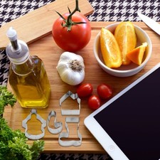  10 PCS/Set Biscuit Mold Stainless Steel Decoration Shaper Cookie Tool