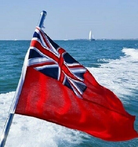Red ensign sewn mod - red, marine