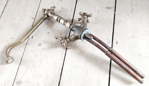 Vintage antique brass mixer - vintage,