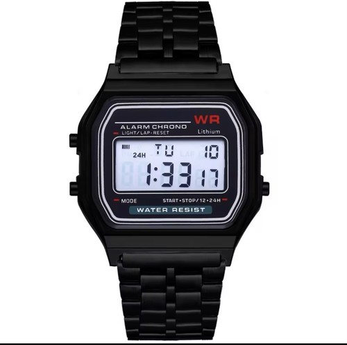 Black digital watch - digital,