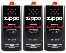 3 x Original Zippo Premium Lighter Fuel Fluid 125 ML Genuine Petrol Refill Gift 