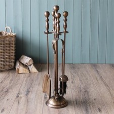 Mansion Duchess Fireside Companion Tool Set, 24in – Antique Brass