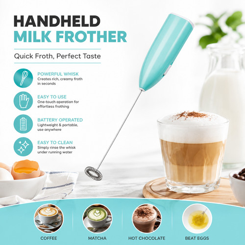 Handheld milk frother electric - milk,