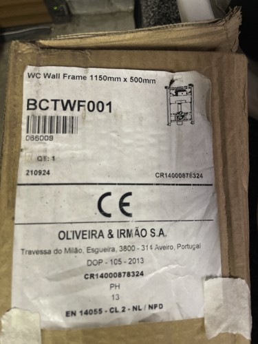 Wall hung toilet frame - hung,