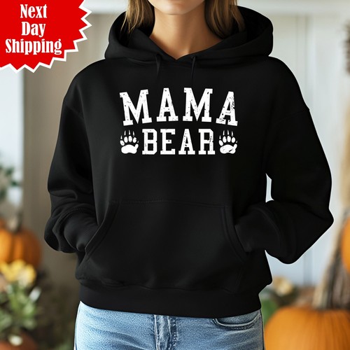 Mama bear hoodie - bear, paws