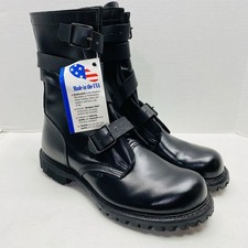 Matterhorn Tanker Boots Black Leather US Army US Mens 12 Wide NEW Made in USA