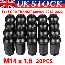 20x Alloy Wheel Nuts Black