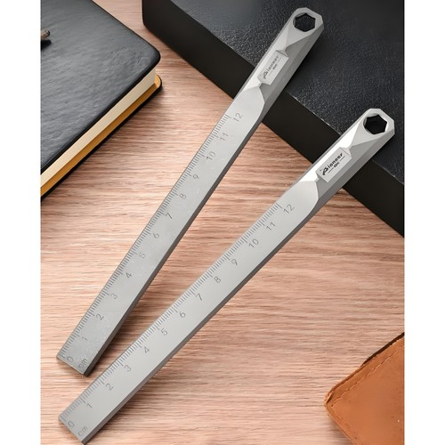 Titanium alloy ruler edc tool - ruler,