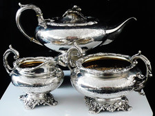 3 Piece Antique Sterling