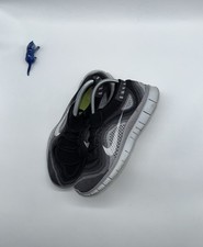 Nike Free 5.0 Flyknit Running Shoes Black x Grey x White UK 7