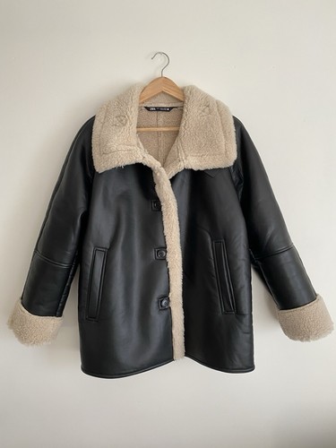 Zara faux shearling - zara,