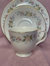 mayfair fine bone china staffordshire england trio , cup , saucer , side ✅ 37