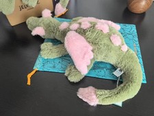Jellycat Malachy Dragon - Exclusive Green/Pink Plush &Brand New with Tags