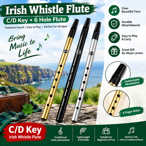 Irish whistle flute - flute, key
