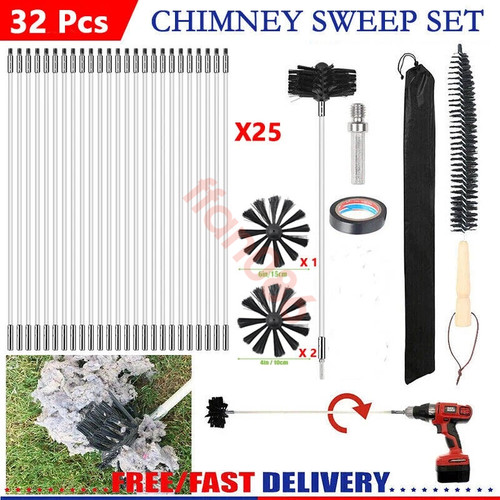 32x flexible chimney sweep set - flexible,