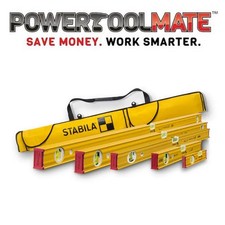 Stabila 80AS 5pc 80 AS-2 Spirit Level Set with Bag 200mm 400mm 600mm 900mm 1200m