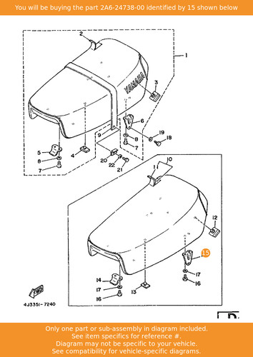 Yamaha bracket seat - yamaha,