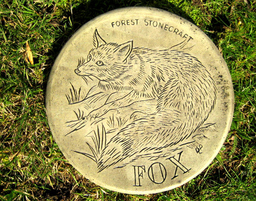 Garden stepping stones fox - garden,
