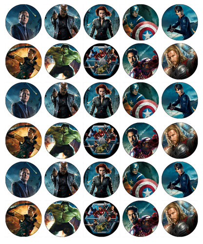 Avengers marvel cupcake - x, 30