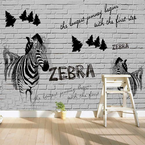Zebra black triangle - triangle, 3d