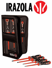 Irazola VDE 1000v Insulated Electrical Screwdriver Set 7pc (Bahco / Bacho)