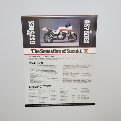 1983 suzuki gs750es dealer - suzuki,
