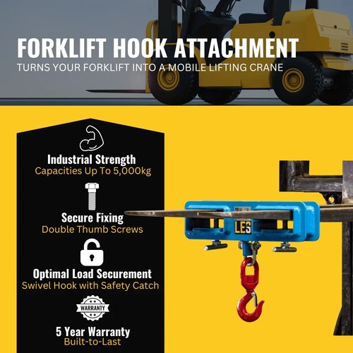 Les forklift hook attachment - les,