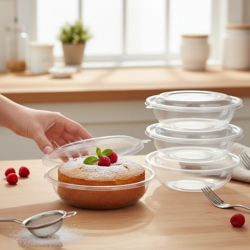 Large plastic bowls with lids - plastic,