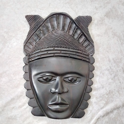 African nigerian mask carved - nigerian, mask-