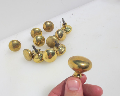 Vintage brass cabinet - vintage, knob
