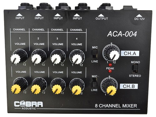 Channel line mic mixer - &,