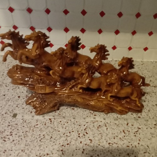 Resin horse group figurine - group,
