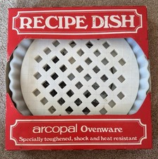 Vintage Arcopal  Recipe Dish