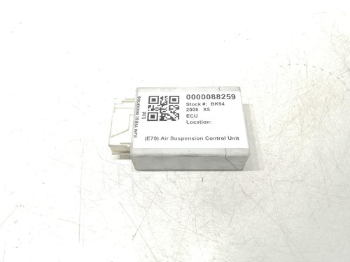 Bmw air suspension - suspension, control