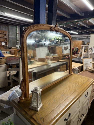 Pine over mantle mirror - pine,