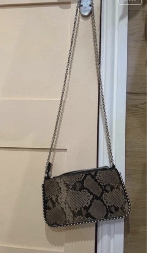 Ladies snake skin cross body - skin,