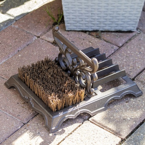 Ornate cast iron boot - cast,