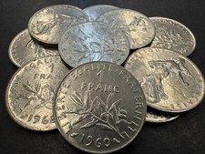 France 1 Franc Coins (Set of