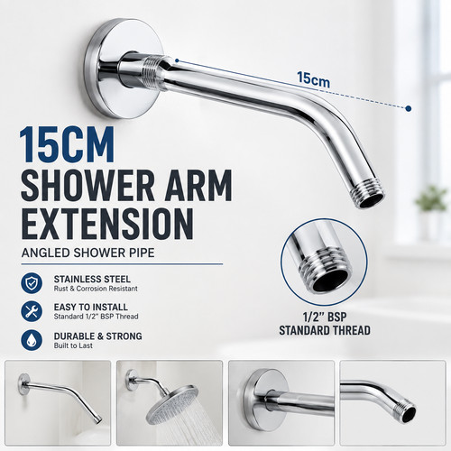 15cm stainless steel shower - 15cm,