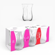 6 Turkish Tea Glasses Set