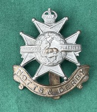 The Sherwood Foresters Regiment  ~ 100% Genuine British Army Military Cap Badge