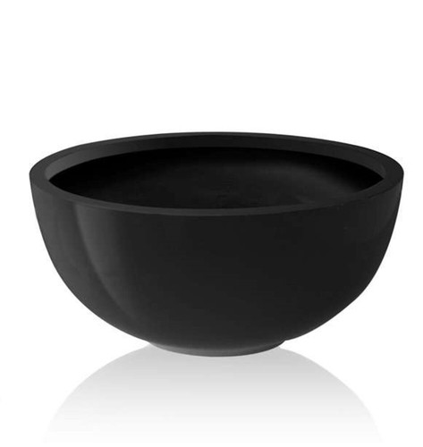High gloss black patio - gloss, planter