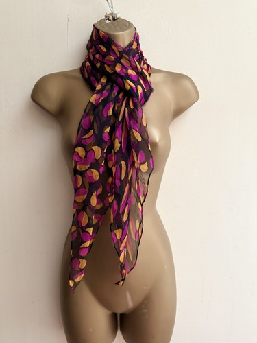Vintage georgette silk - , pink
