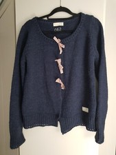 Lovely Odd Molly navy blue chunky knit cardigan in Size 3.